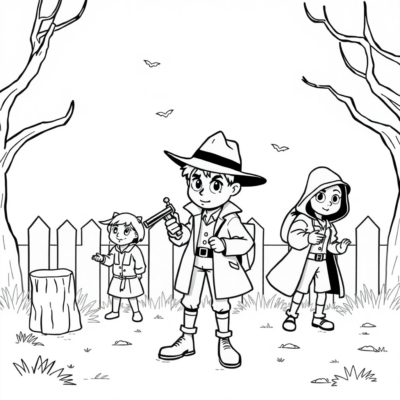 Sách Tô Màu: Thám Tử Giải Mã Bí Ẩn