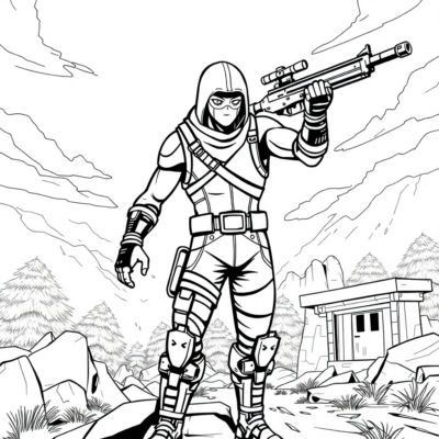 Sách tô màu: Fortnite – Trận đấu trên đấu trường ở chế độ solo