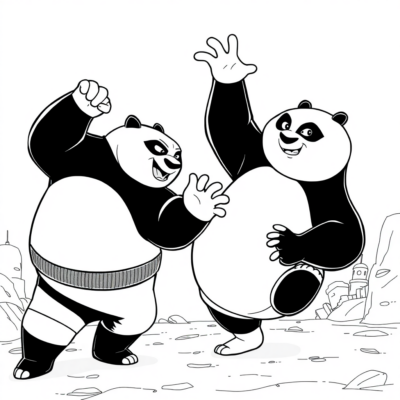 Sách tô màu: Kung Fu Panda – Po chiến đấu với Tai Lung