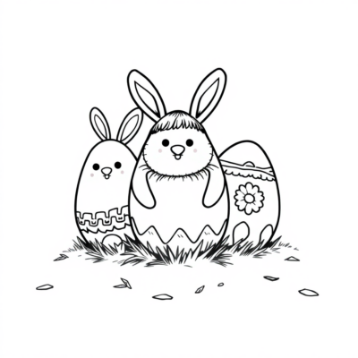 Sách tô màu: Trứng trang trí theo phong cách dân gian