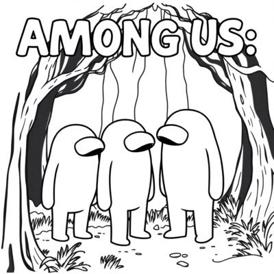 Among Us tô màu để in