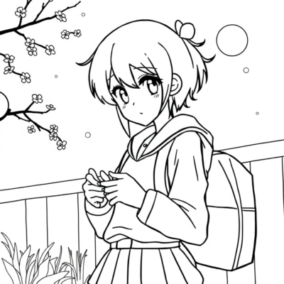 Tranh Tô Màu Anime