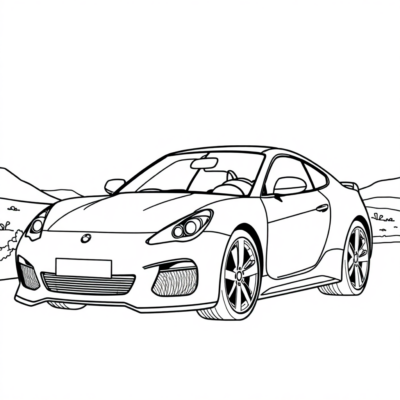 Sách tô màu: Xe ô tô cho trẻ em màu sắc