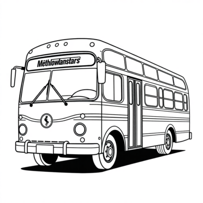 Sách tô màu: Xe buýt vui nhộn cho trẻ em