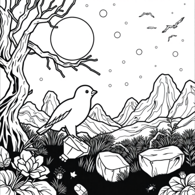 Trang tô màu Bing để in