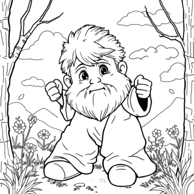 Sách tô màu: Biskupin sách tô màu cho trẻ em