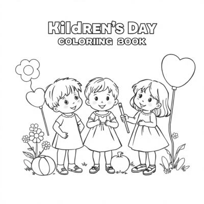 Sách tô màu Ngày Quốc tế Thiếu nhi