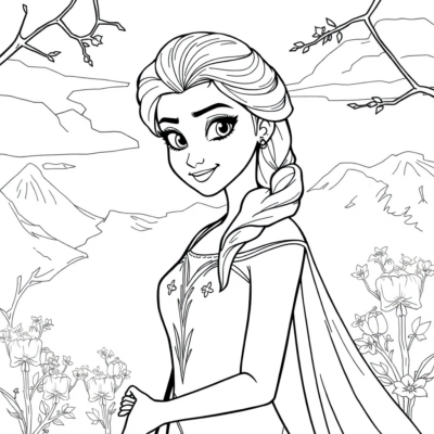 Tập tô màu: elsa tô màu
