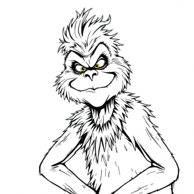 Sách tô màu Quái Vật Grinch dễ thương