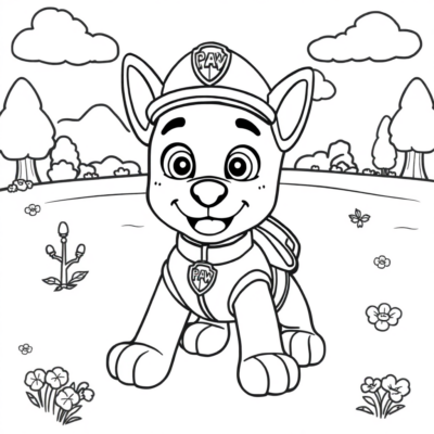Tô màu: trò chơi cho trẻ em tô màu Paw Patrol
