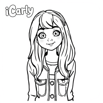 Sách tô màu: trò chơi tô màu iCarly