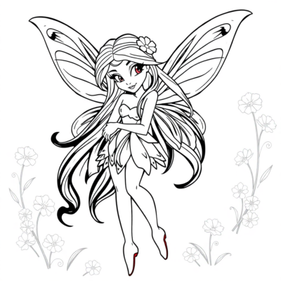 Sách Tô Màu: Trò Chơi Tô Màu với Winx