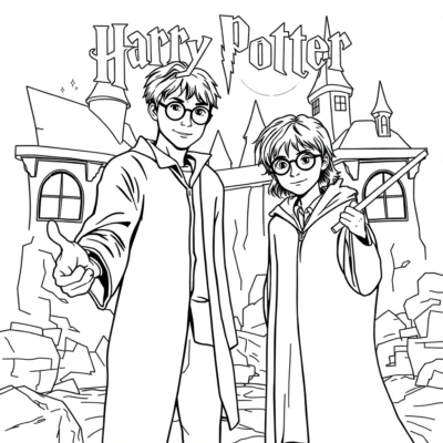 Harry Potter sách tô màu để in