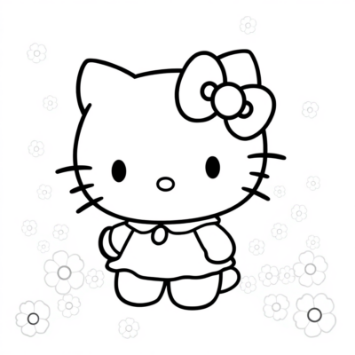 Sách tô màu Hello Kitty Kuromi