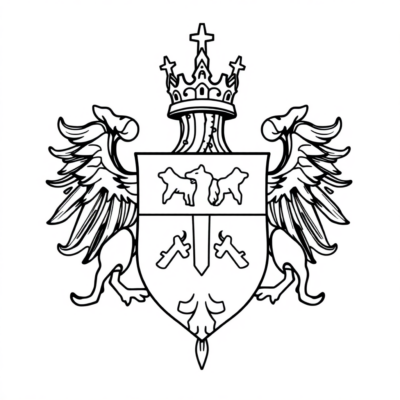 Sách tô màu: huy hiệu Warsaw dành cho trẻ em