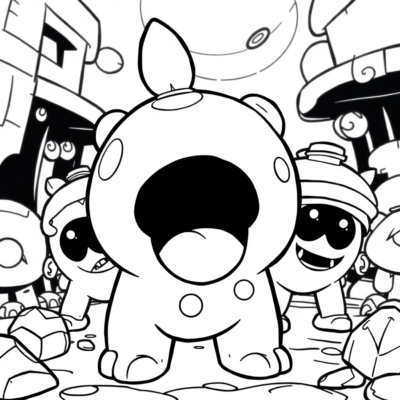 Sách tô màu Brawl Stars Squeak