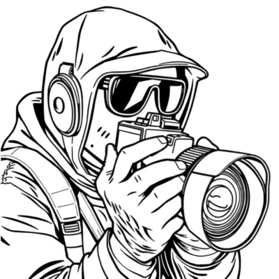 Sách tô màu Người quay phim nhí