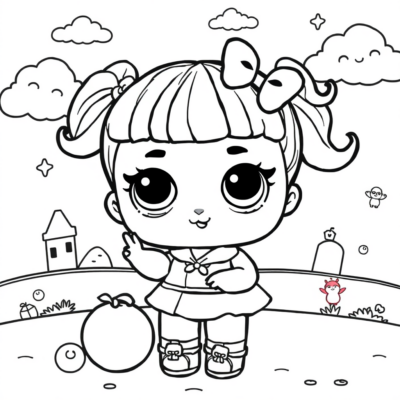 Sách tô màu: sách tô màu cho trẻ em LOL Surprise