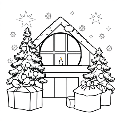 Tập tô màu Giáng Sinh cho trẻ em
