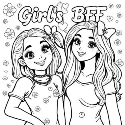 Sách tô màu bạn gái BFF