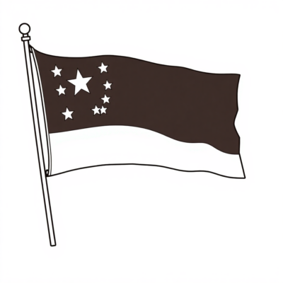 Tô màu các lá cờ thân thiện