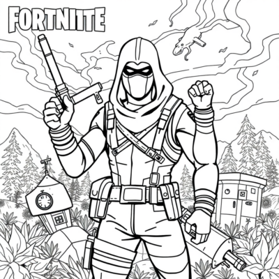 Sách tô màu Fortnite