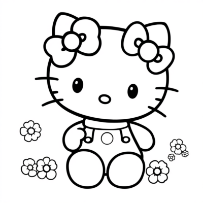 Sách tô màu Hello Kitty để in