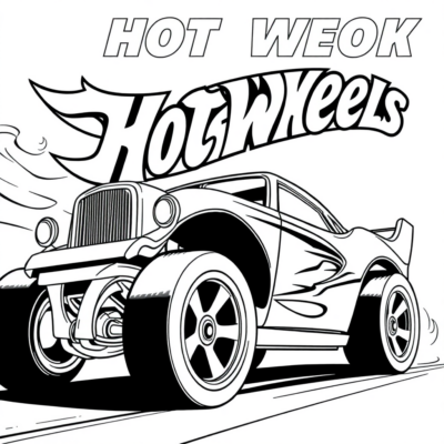 Sách tô màu Xe Đua Hot Wheels dành cho Trẻ Em