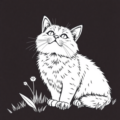 Sách tô màu: Mèo con dễ thương cho bé