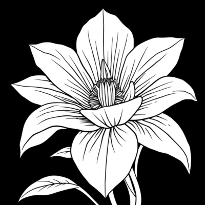 Sách tô màu hoa để in
