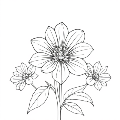 Tập Tô Màu: Những Bông Hoa Vui Nhộn