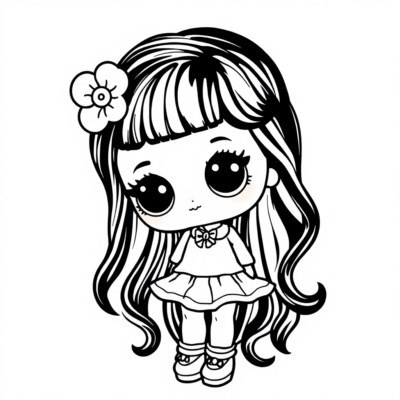 Sách tô màu búp bê