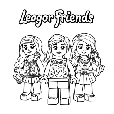 Sách tô màu Lego Friends cho trẻ em vui nhộn
