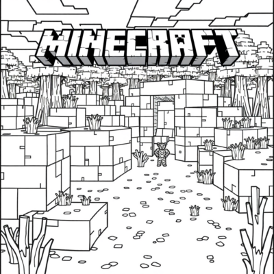 Sách Tô Màu Phiên Bản Khối Vuông Minecraft