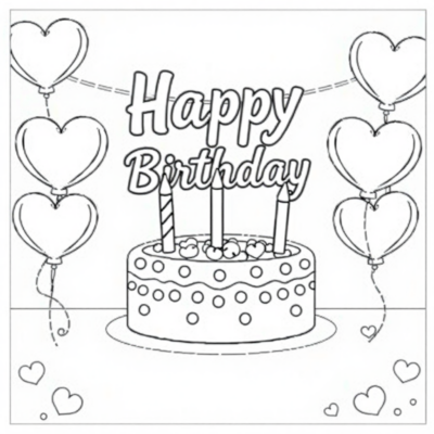 Sách tô màu cho sinh nhật