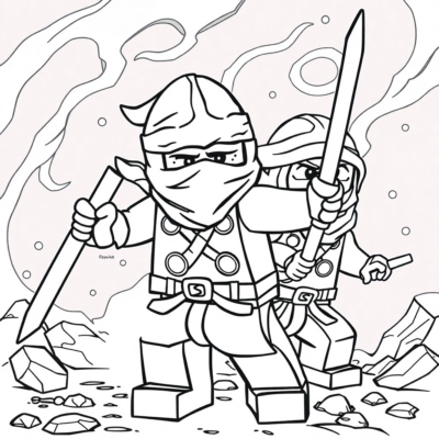 Tranh tô màu Ninjago để in