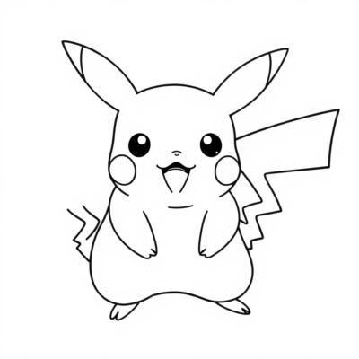 Tranh tô màu Pikachu