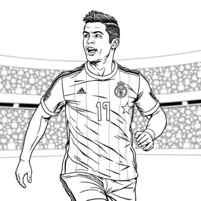 Bảng tô màu Ronaldo
