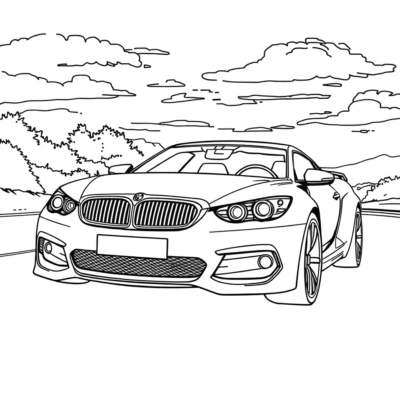 Xe tô màu vui nhộn cho trẻ em