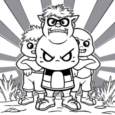 Tranh màu Stumble Guys cho trẻ em