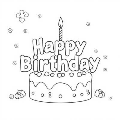 Sách tô màu sinh nhật cho bé vui nhộn