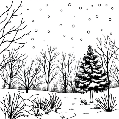 Sách tô màu Mùa đông