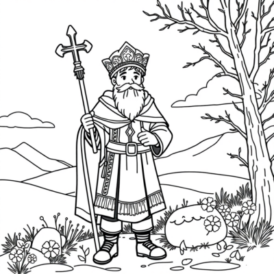 Sách tô màu: sách tô màu và lễ hội Andrzejki cho trẻ em