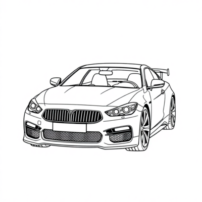 Sách tô màu xe ô tô cho bé vui nhộn