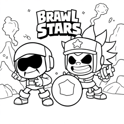 Sách Tô Màu Anh Hùng Brawl Stars Nhí