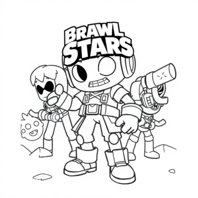 Sách tô màu: sách tô màu brawl stars