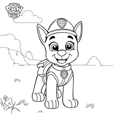 Sách tô màu: sách tô màu cho trẻ em trực tuyến Paw Patrol