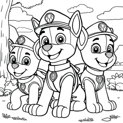 Sách tô màu: sách tô màu cho trẻ em Paw Patrol