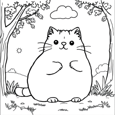 Sách tô màu: sách tô màu cho trẻ em Pusheen