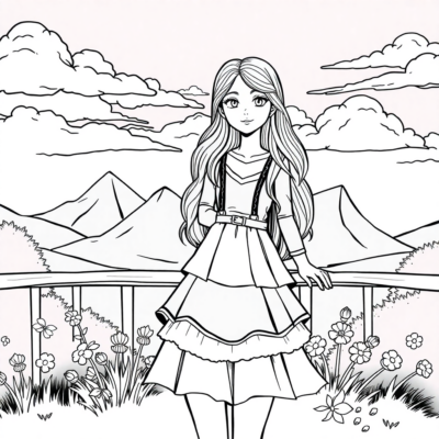 Sách tô màu: sách tô màu cho các bé gái